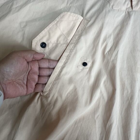 Everlane Yellow Tan ReNew Anorak Rain Parka Size M - Picture 10 of 14
